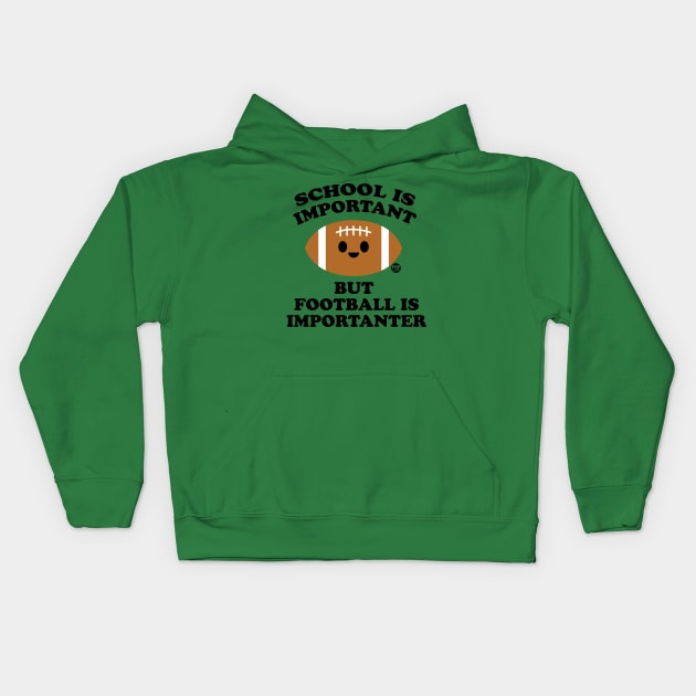 FOOTBALL Kids Hoodie by toddgoldmanart